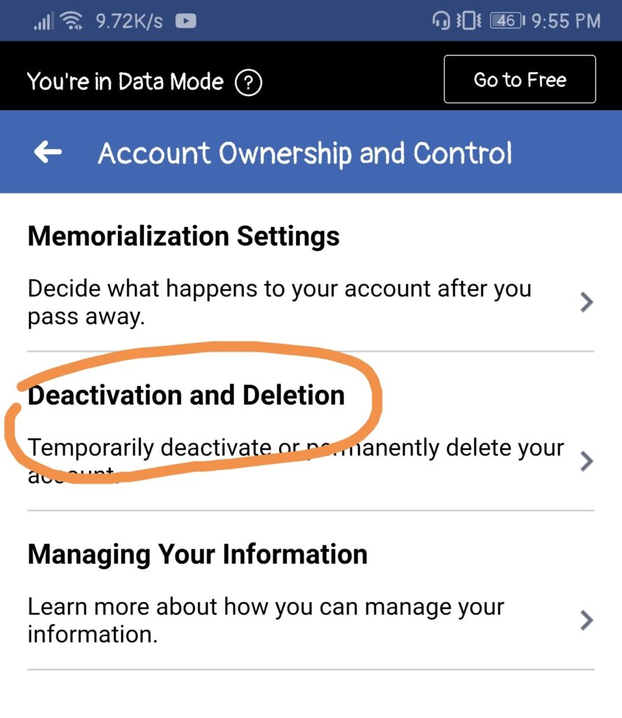 TechSaaz - how to delete your facebook account