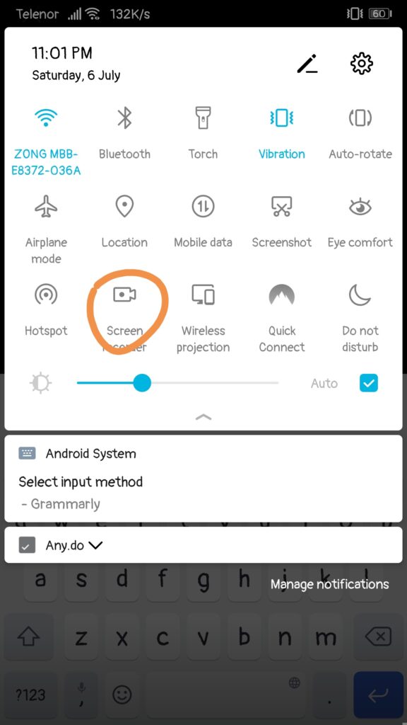record the screen on your Android