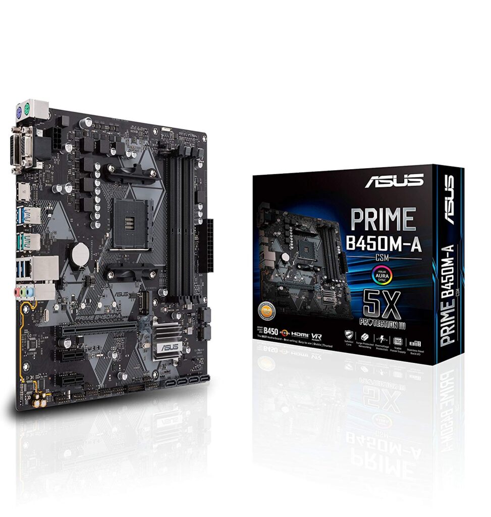 The Motherboard: ASUS Prime B450M-A 