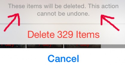 how to delete photos from iphone